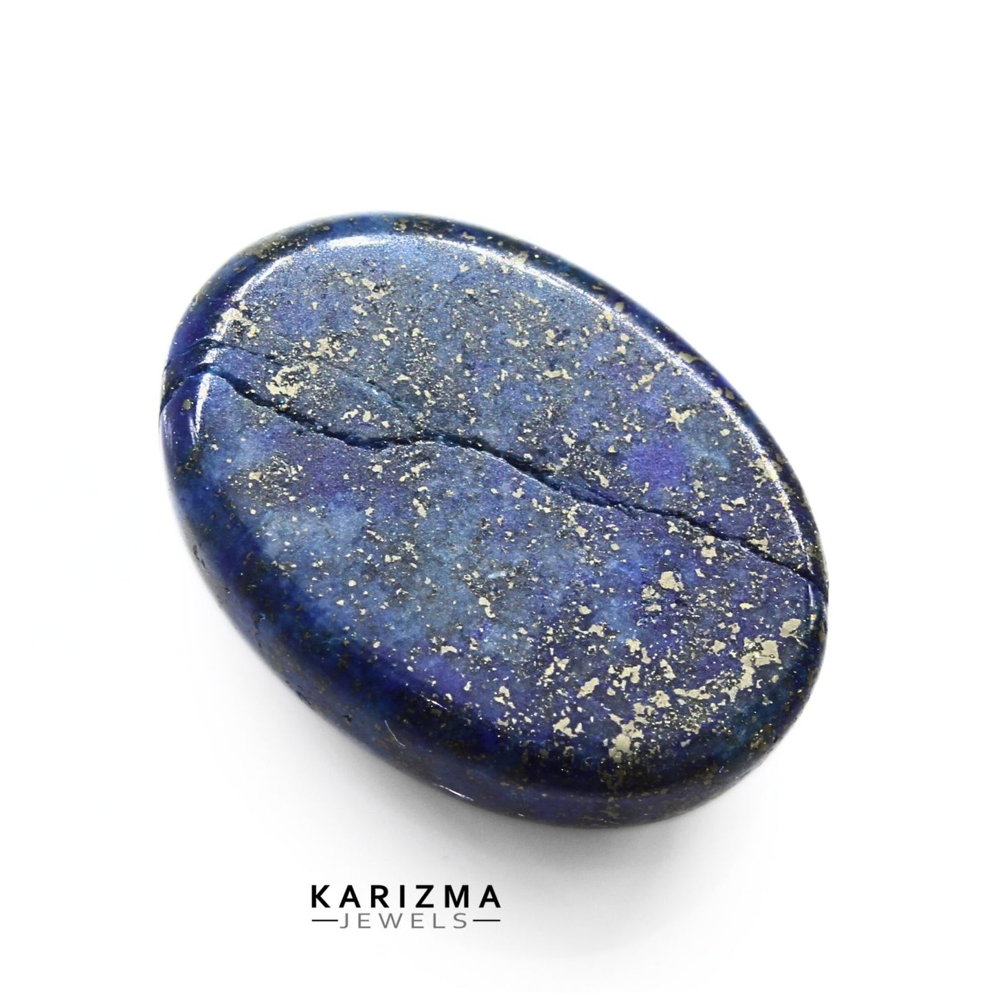 14.5Ct Natural Blue Untreated Lapis Lazuli Oval Cabochon Gemstone