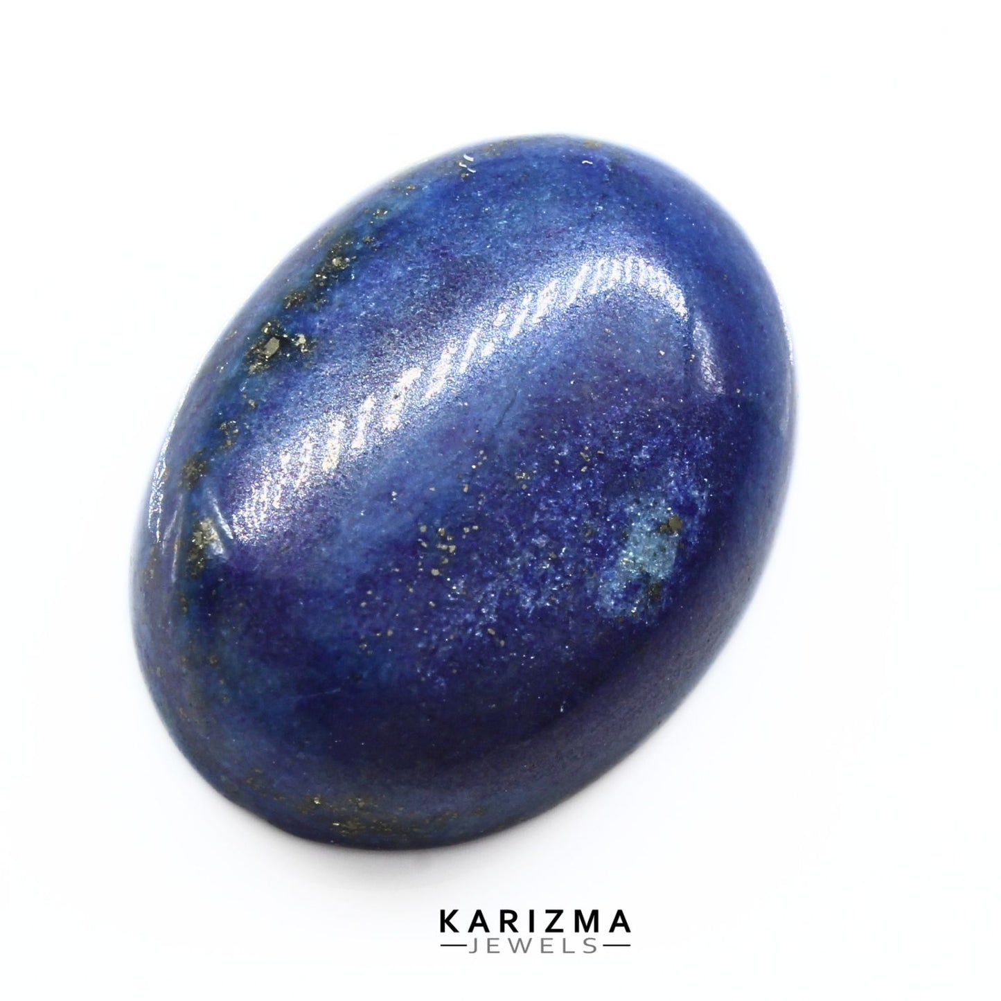 12.4Ct Natural Blue Untreated Lapis Lazuli Oval Cabochon Gemstone