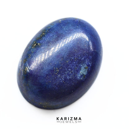 12.4Ct Natural Blue Untreated Lapis Lazuli Oval Cabochon Gemstone