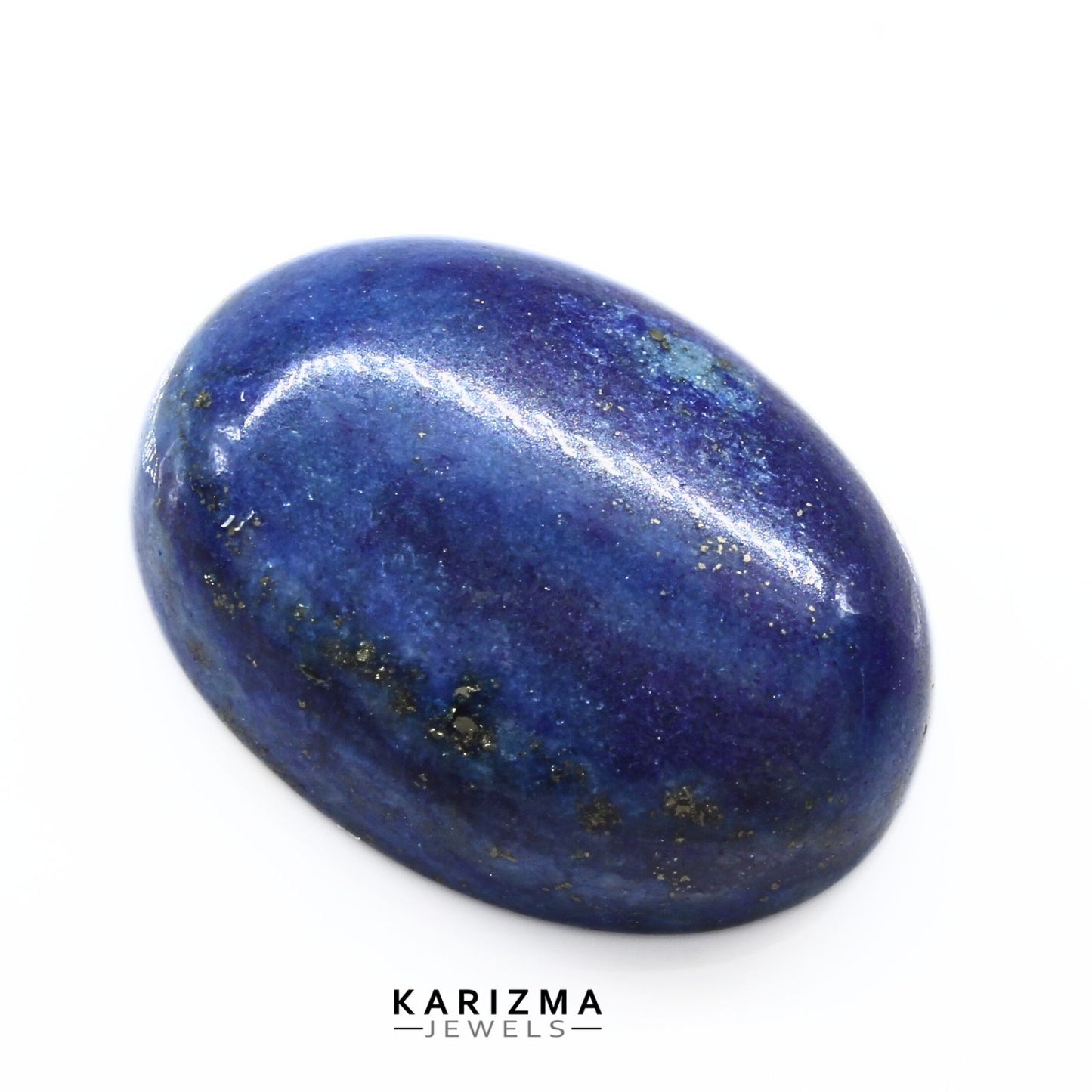 12.4Ct Natural Blue Untreated Lapis Lazuli Oval Cabochon Gemstone