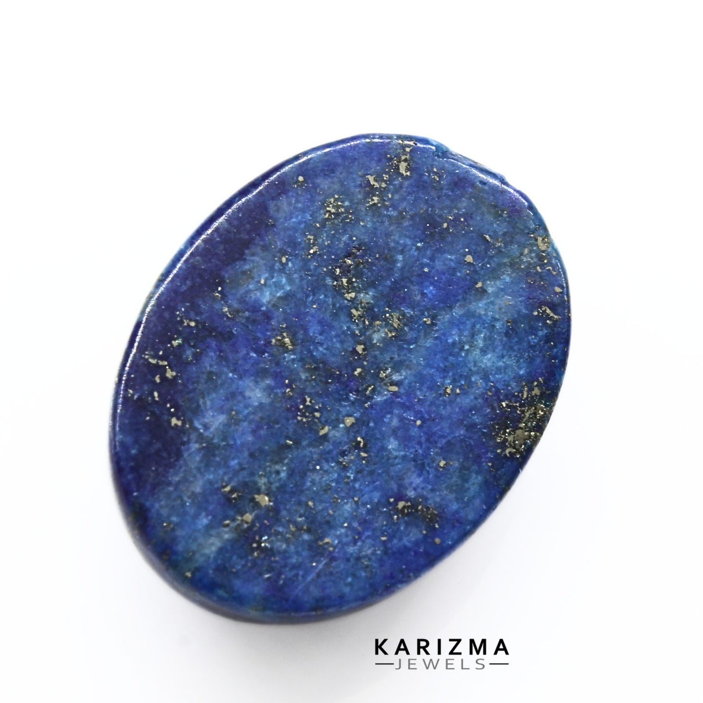 12.4Ct Natural Blue Untreated Lapis Lazuli Oval Cabochon Gemstone