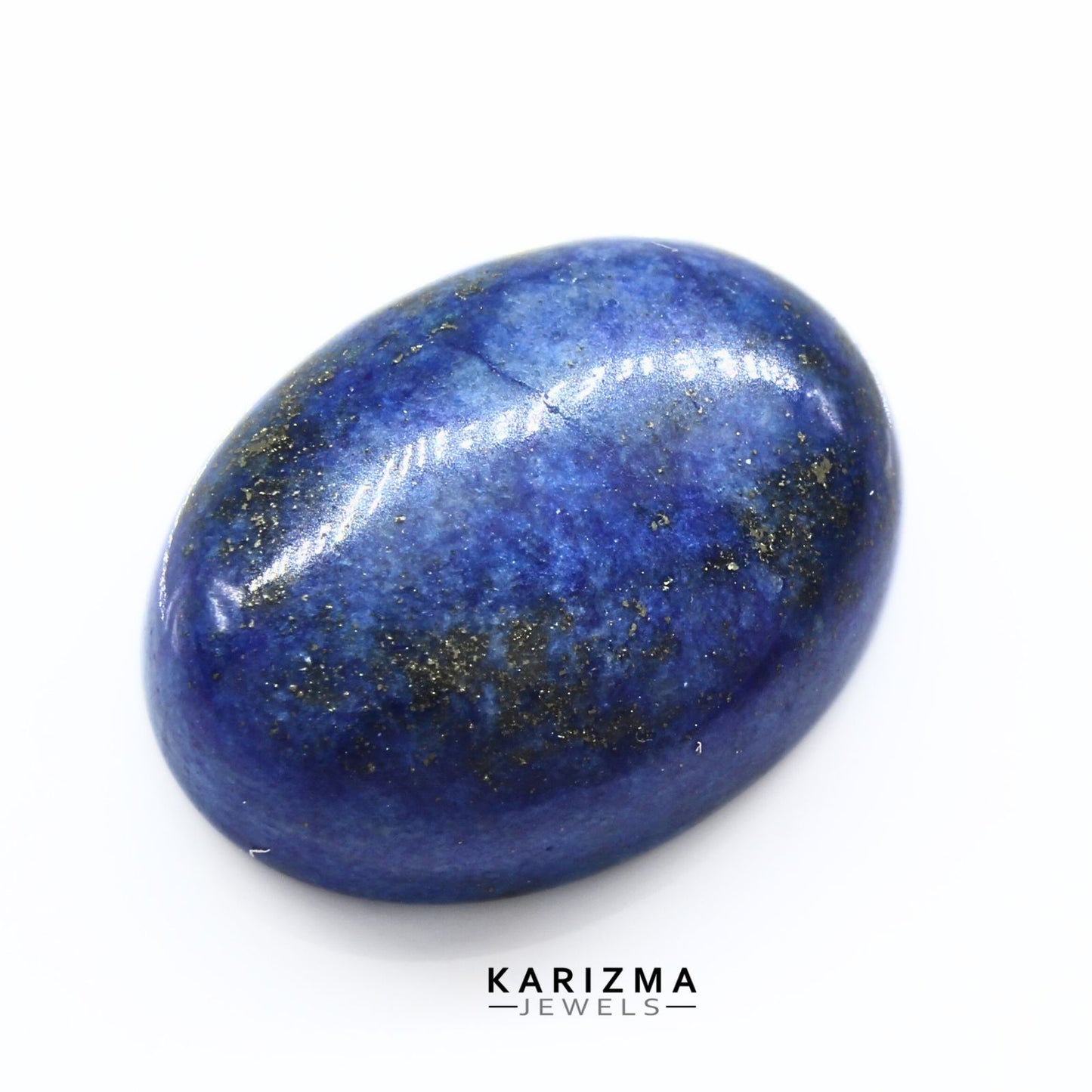 14Ct Natural Blue Untreated Lapis Lazuli Oval Cabochon Gemstone