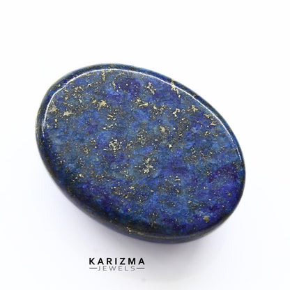 14.4Ct Natural Blue Untreated Lapis Lazuli Oval Cabochon Gemstone