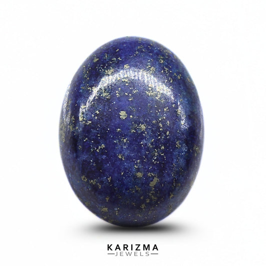 12.3Ct Natural Blue Untreated Lapis Lazuli Oval Cabochon Gemstone