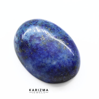 11.8Ct Natural Blue Untreated Lapis Lazuli Oval Cabochon Gemstone