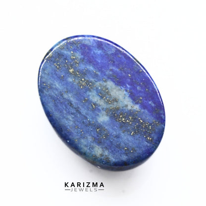 13.3Ct Natural Blue Untreated Lapis Lazuli Oval Cabochon Gemstone