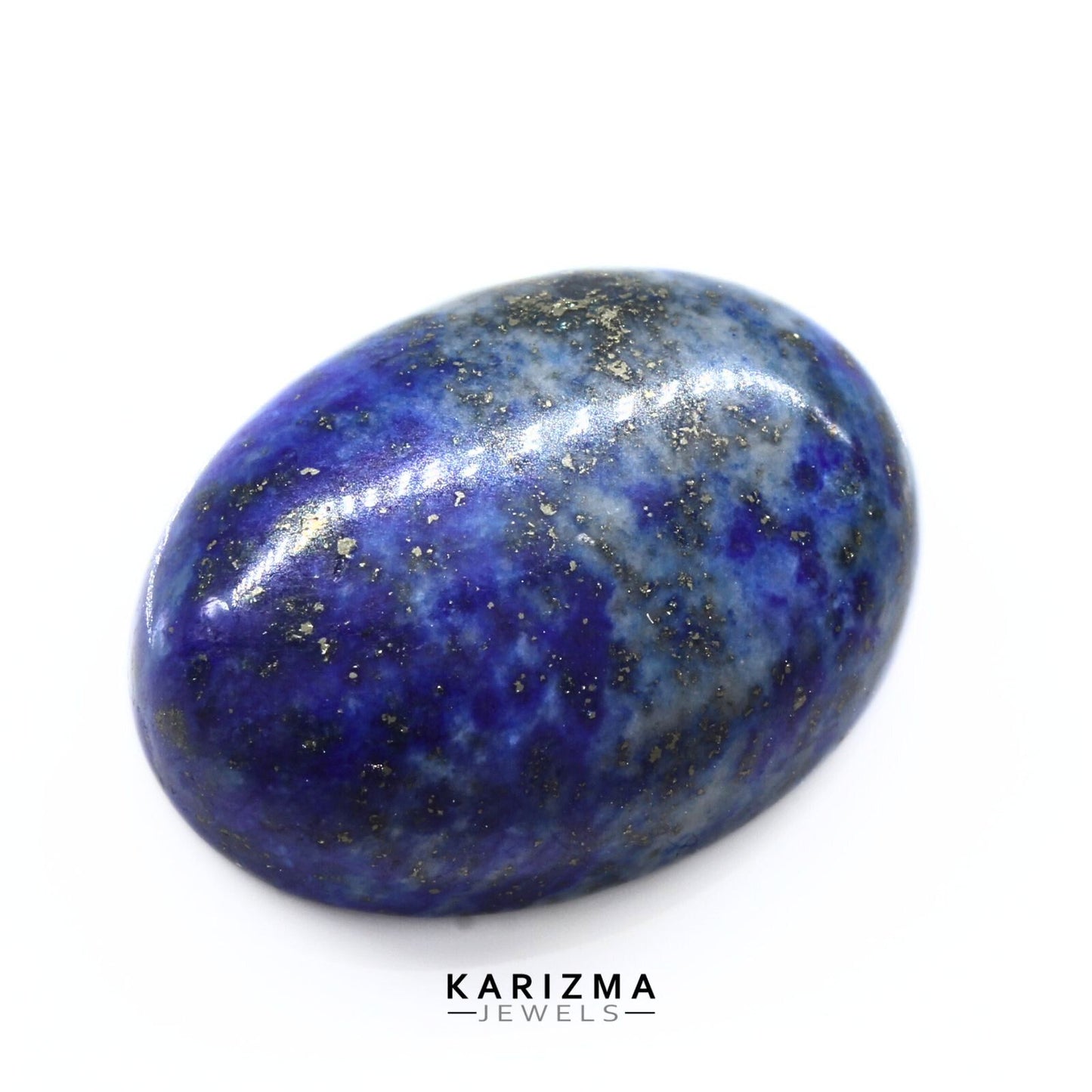 15.5Ct Natural Blue Untreated Lapis Lazuli Oval Cabochon Gemstone