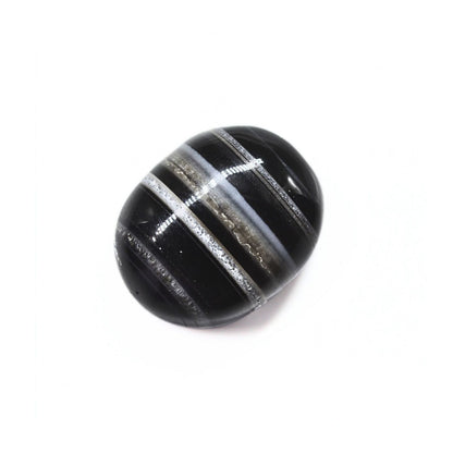 10.35Ct Natural Black Sulemani Hakik Oval Gemstone