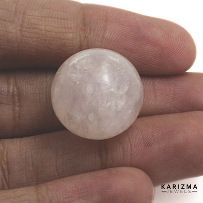 36.85Ct Rose Quartz Gemstone Crystal Sphere Healing Ball.