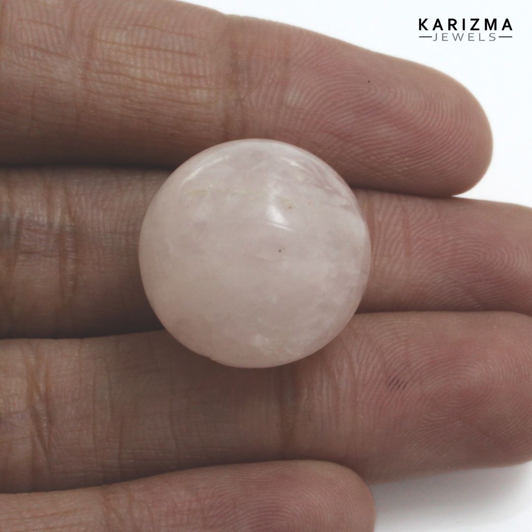 44.05Ct Rose Quartz Gemstone Crystal Sphere Healing Ball.