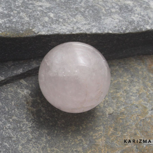 46.90Ct Rose Quartz Gemstone Crystal Sphere Healing Ball.