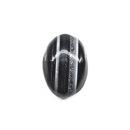 11.90Ct Natural Black Sulemani Hakik Oval Gemstone