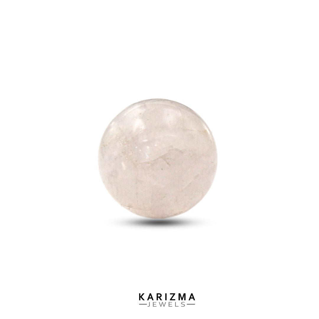 40.90Ct Rose Quartz Gemstone Crystal Sphere Healing Ball.