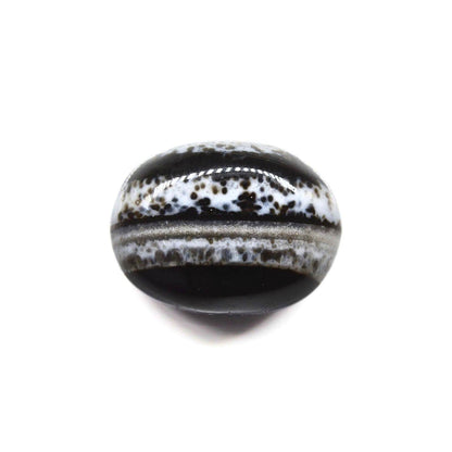 13Ct Natural Black Sulemani Hakik Oval Gemstone