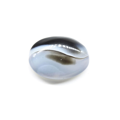 14.5Ct Natural Grey Sulemani Hakik Oval Gemstone