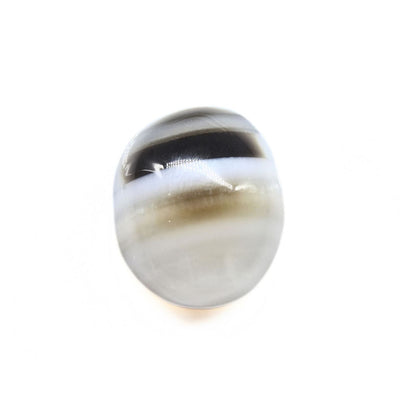 13.1Ct Natural Grey Sulemani Hakik Oval Gemstone