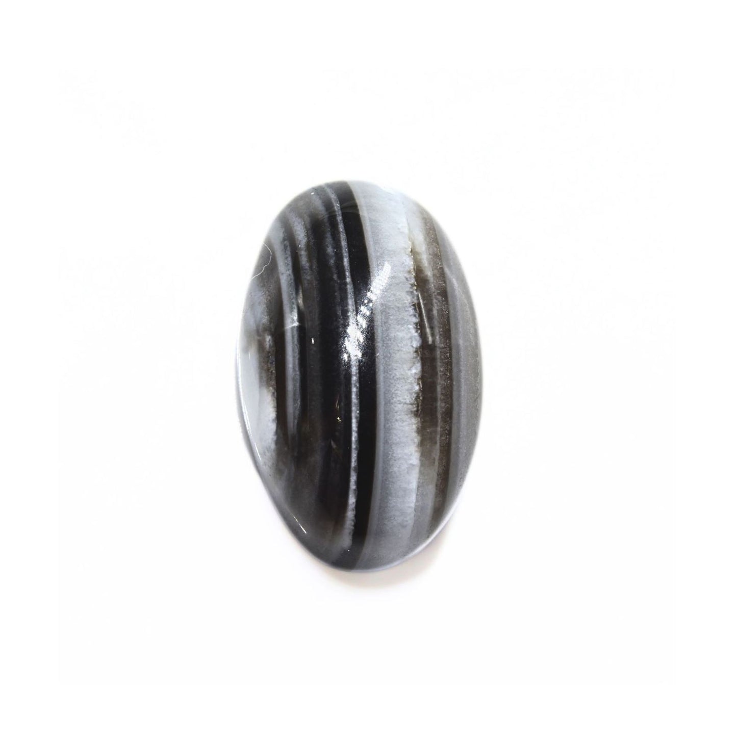 11.45Ct Natural Grey Sulemani Hakik Oval Gemstone