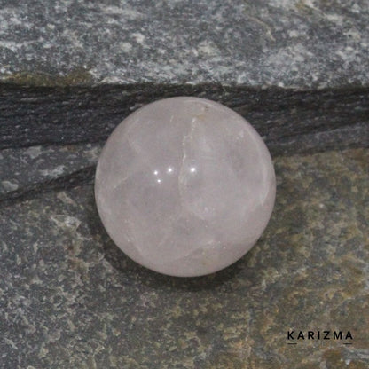 36.85Ct Rose Quartz Gemstone Crystal Sphere Healing Ball.