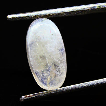 3.9Ct Natural Rainbow Moonstone Oval Cabochon Loose Gemstone