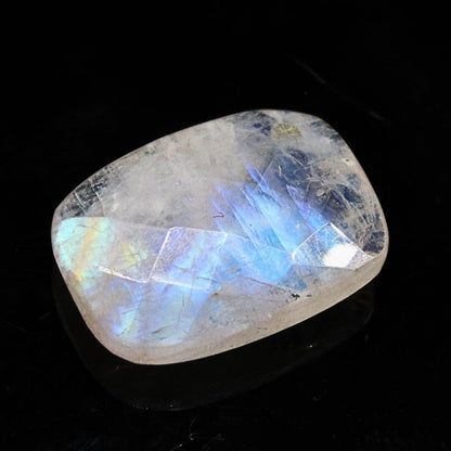 5.1Ct Natural Rainbow Moonstone Cushion Cut Gemstone