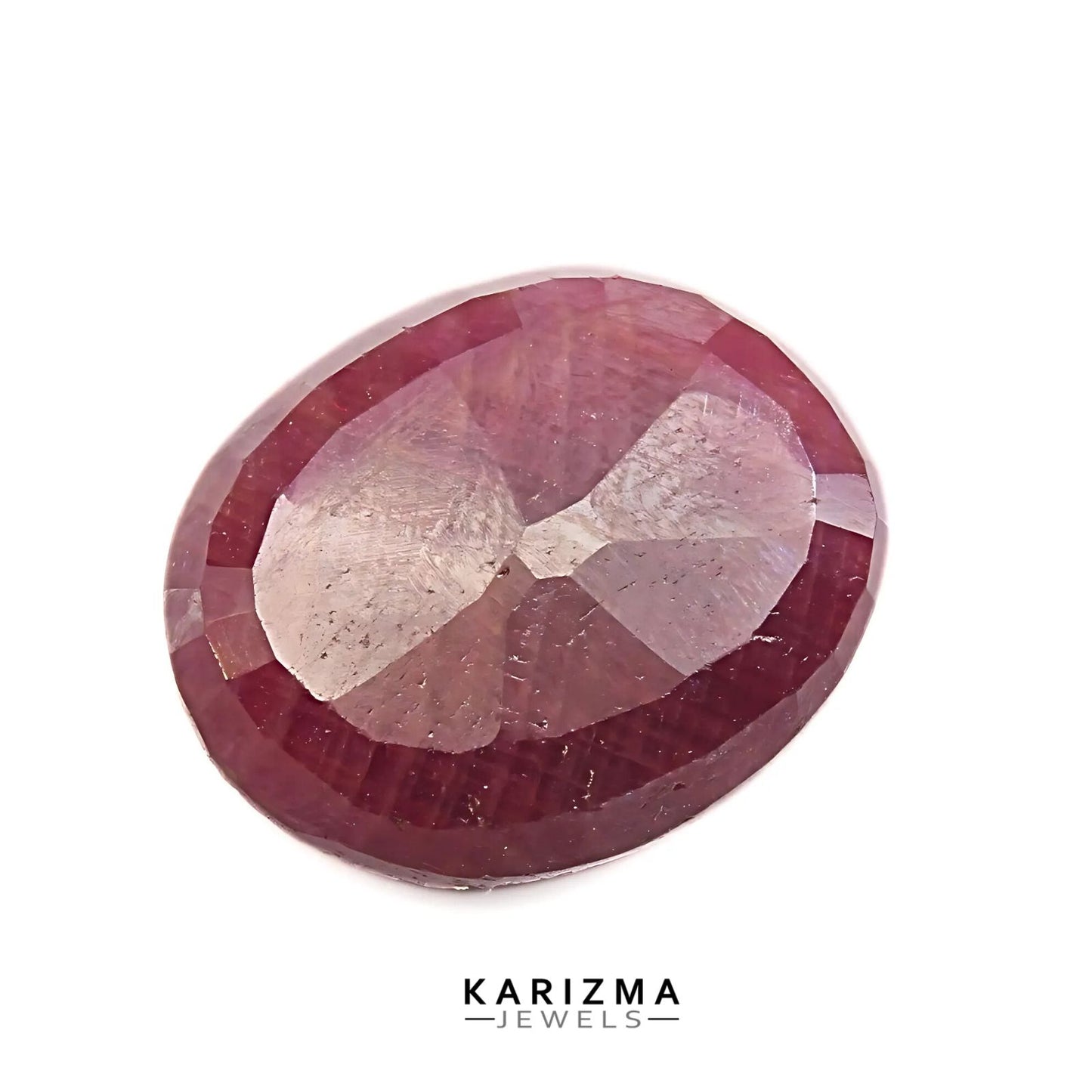 5.9Ct Natural Purplish Red untreated Ruby (Manik) Oval Faceted Gemstone