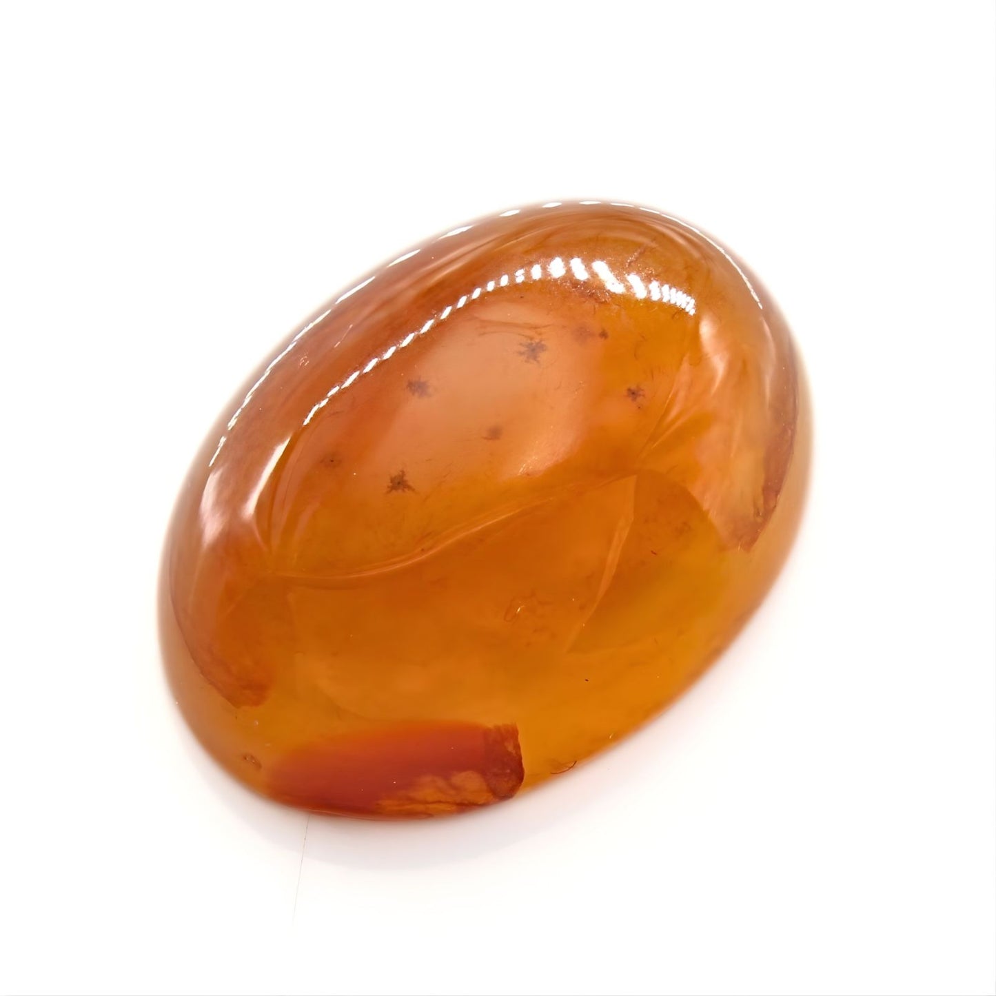 12.1Ct Natural Orange Agate (Hakik) Oval Gemstone