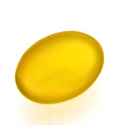 12Ct Natural Yellow Agate (Hakik) Oval Gemstone