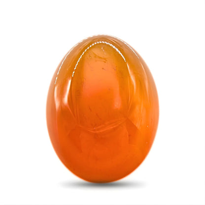 12.4Ct Natural Orange Agate (Hakik) Oval Gemstone