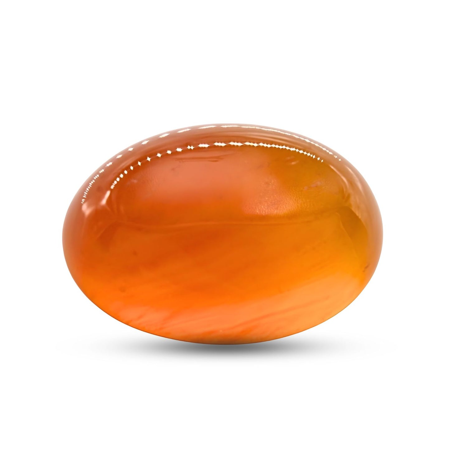 12.4Ct Natural Orange Agate (Hakik) Oval Gemstone