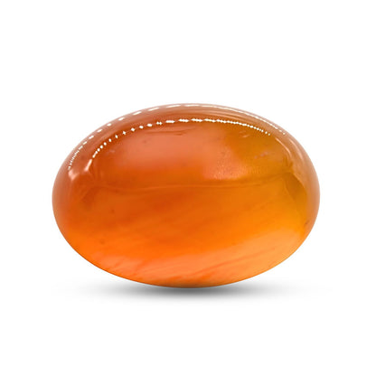 12.4Ct Natural Orange Agate (Hakik) Oval Gemstone