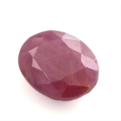 4.2Ct Natural Purplish Red Ruby (Manik) Oval Faceted Gemstone