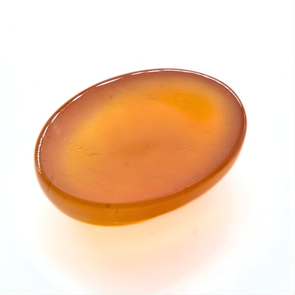 12.4Ct Natural Orange Agate (Hakik) Oval Gemstone