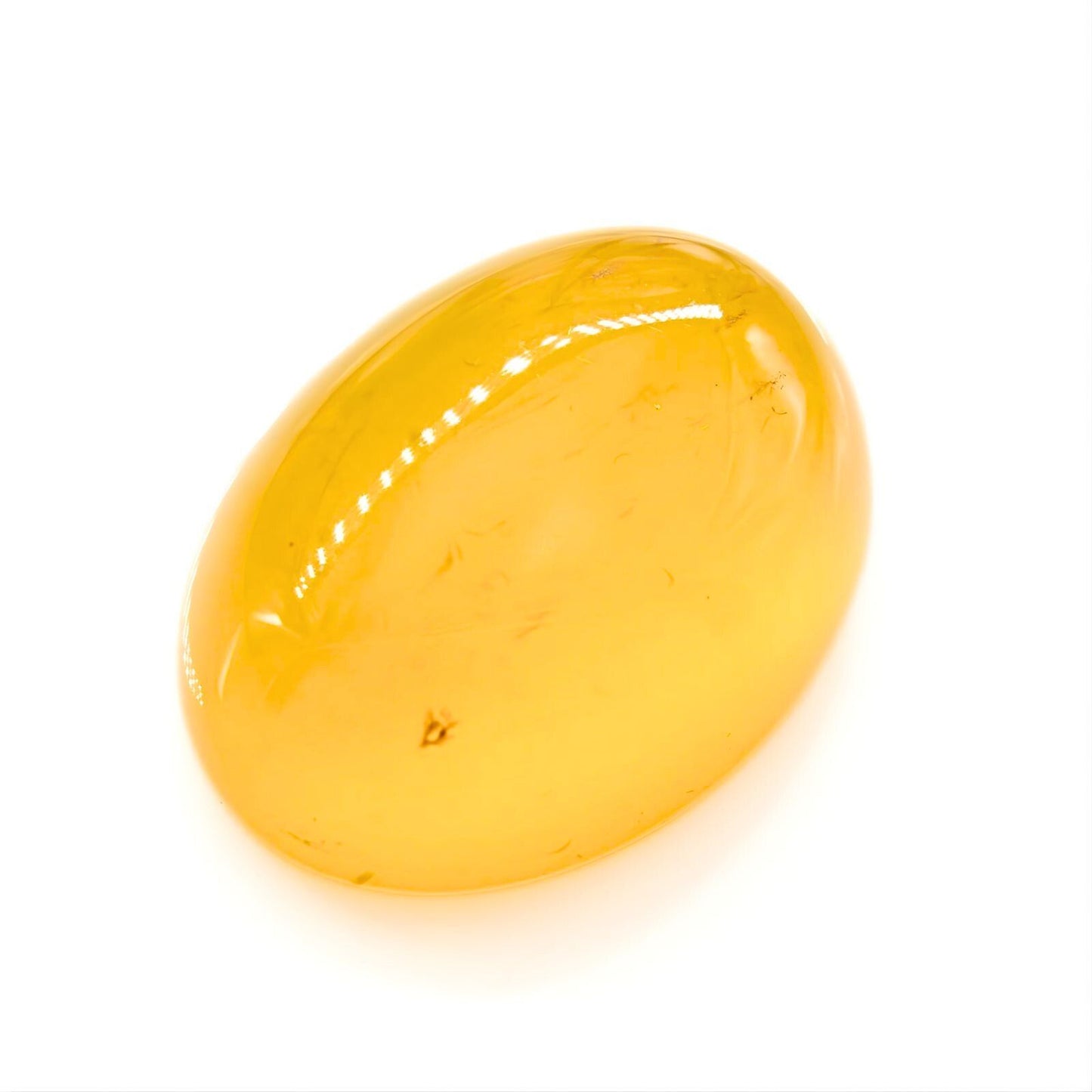 12.6Ct Natural Yellow Agate (Hakik) Oval Gemstone