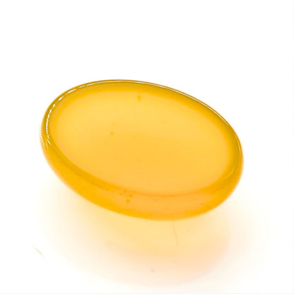 12.6Ct Natural Yellow Agate (Hakik) Oval Gemstone