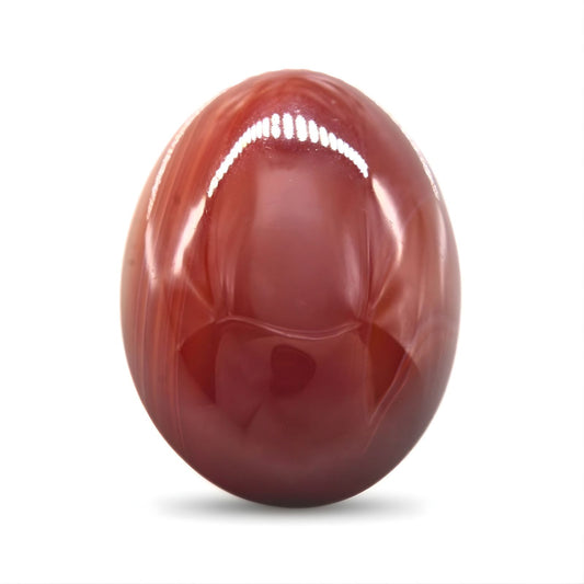 11.6Ct Natural Orange Agate (Hakik) Oval Gemstone