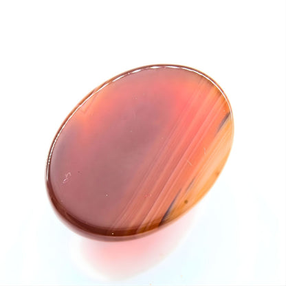 11.6Ct Natural Orange Agate (Hakik) Oval Gemstone