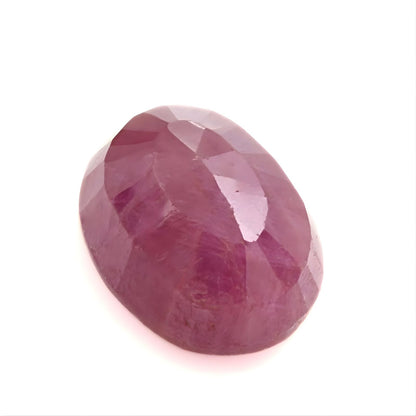 4.2Ct Natural Purplish Red Ruby (Manik) Oval Faceted Gemstone
