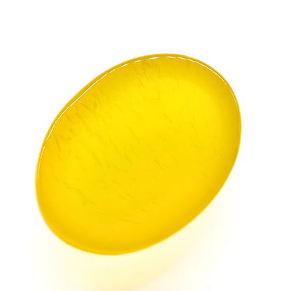 12Ct Natural Yellow Agate (Hakik) Oval Gemstone