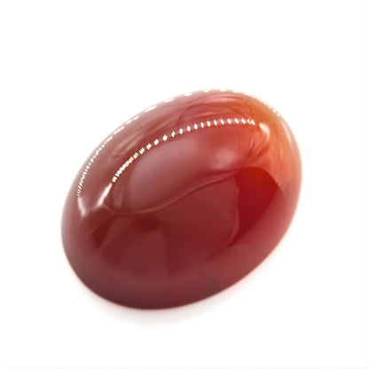 12.7Ct Natural Orange Agate (Hakik) Oval Gemstone