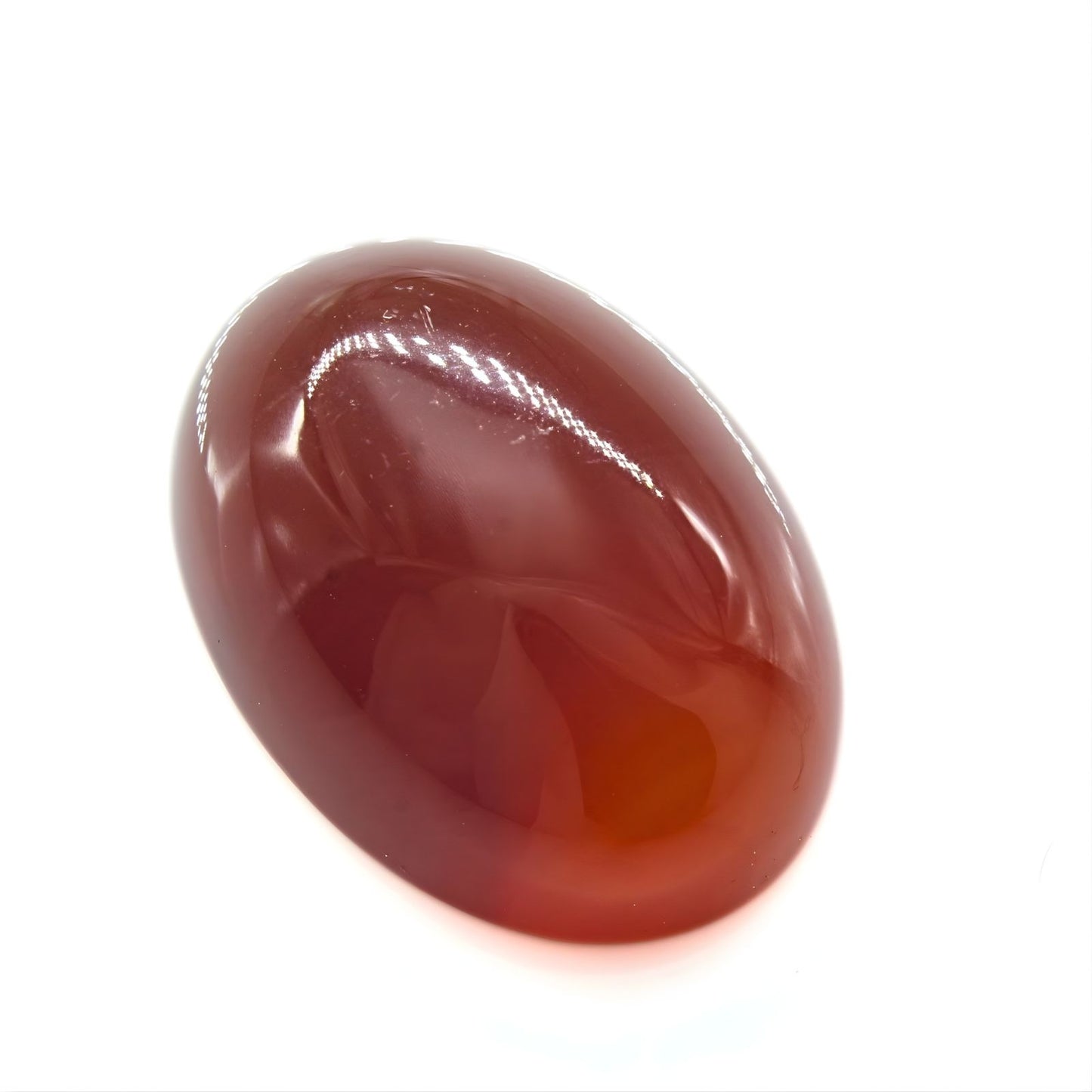 12.7Ct Natural Orange Agate (Hakik) Oval Gemstone