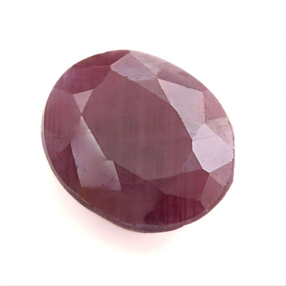 4.2Ct Natural Purplish Red Ruby (Manik) Oval Gemstone