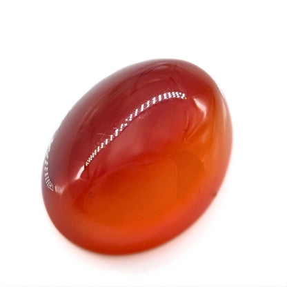 11.5Ct Natural Orange Agate (Hakik) Oval Gemstone