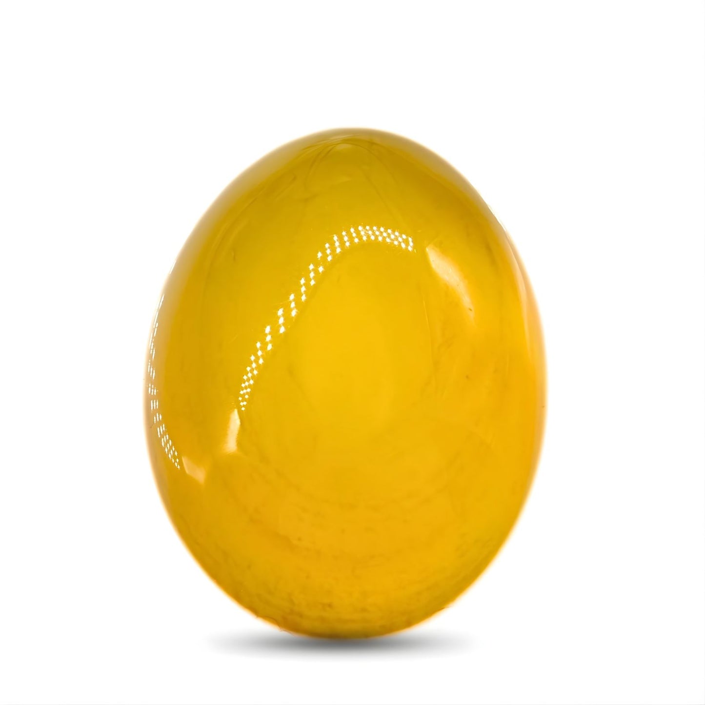 12.5Ct Natural Yellow Agate (Hakik) Oval Gemstone