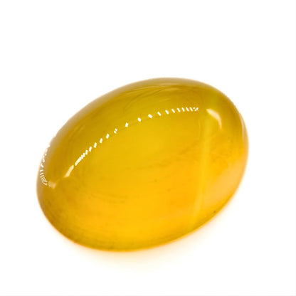 12.5Ct Natural Yellow Agate (Hakik) Oval Gemstone