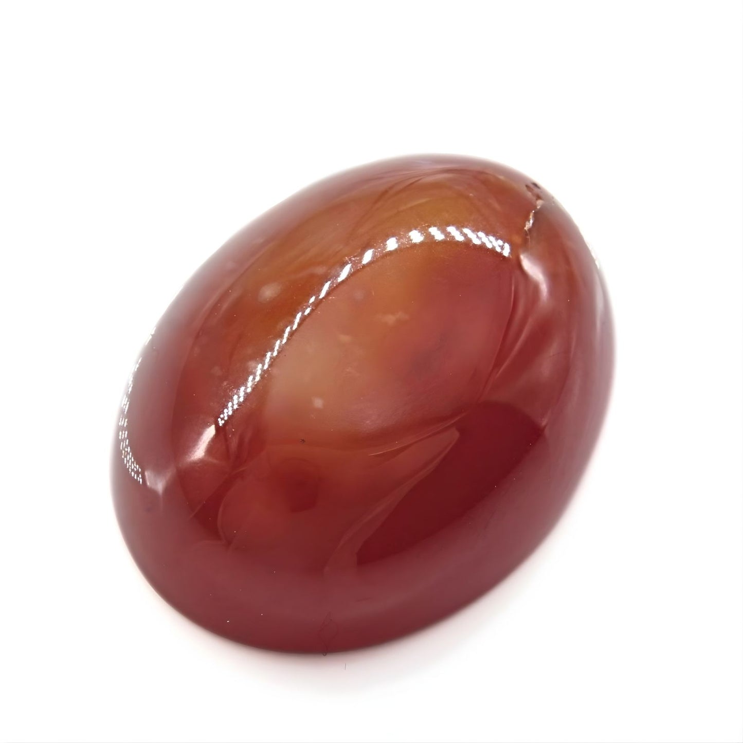13.8Ct Natural Orange Agate (Hakik) Oval Gemstone