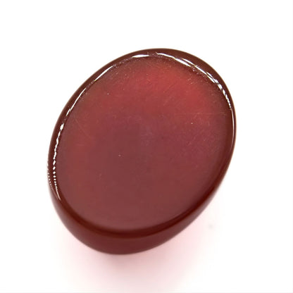13.8Ct Natural Orange Agate (Hakik) Oval Gemstone