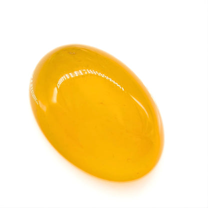 12.4Ct Natural Yellow Agate (Hakik) Oval Gemstone
