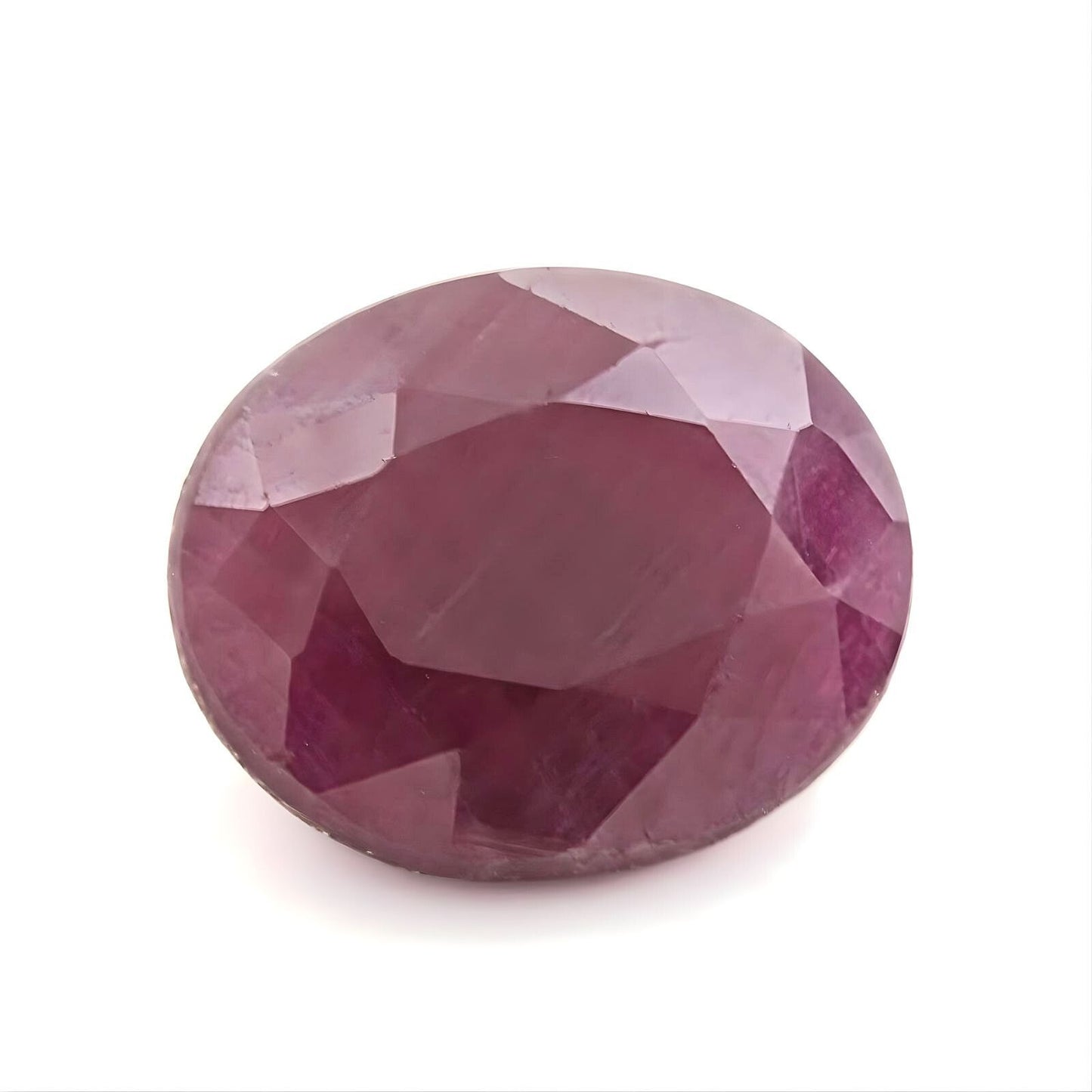 4.8Ct Natural Purplish Red Ruby (Manik) Oval Faceted Gemstone