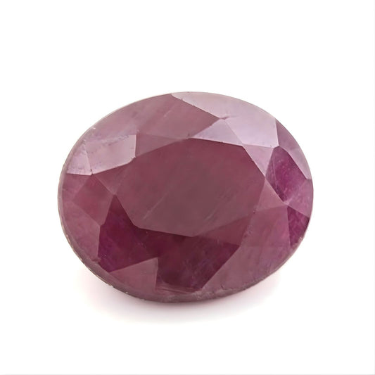 4.8Ct Natural Purplish Red Ruby (Manik) Oval Faceted Gemstone