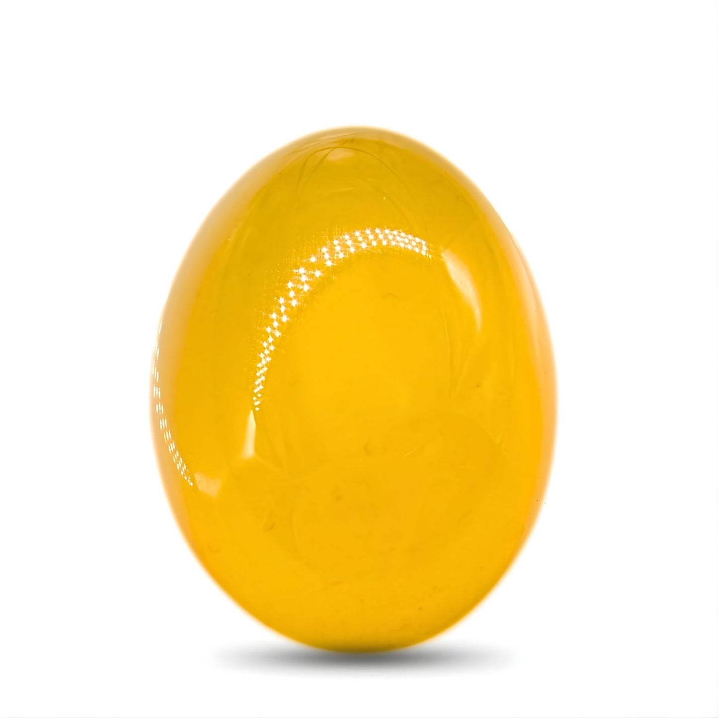 12.7Ct Natural Yellow Agate (Hakik) Oval Gemstone